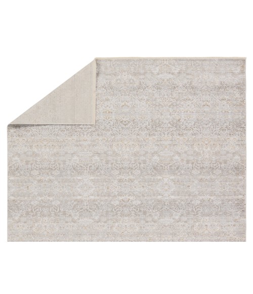 Vibe by Jaipur Living Wayreth Floral Taupe/ Silver Area Rug 5'3"X7'6"