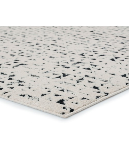 Emrys Area Rug Vibe by Jaipur Living Avis Trellis Ivory/ Black Area Rug (6'7"X9'6")