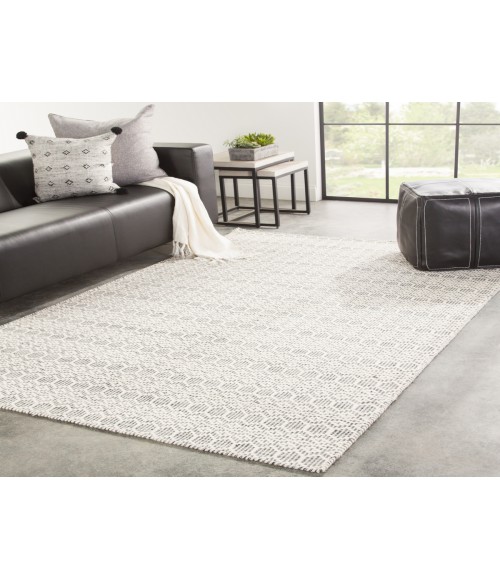 Jaipur Living Calliope Handmade Trellis White/ Gray Area Rug (6'X9')