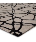 Etho By Nikki Chu Area Rug Nikki Chu by Jaipur Living Chandler Handmade Abstract Cream/ Black Area Rug (18 in. sample')