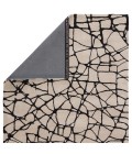 Etho By Nikki Chu Area Rug Nikki Chu by Jaipur Living Chandler Handmade Abstract Cream/ Black Area Rug (18 in. sample')