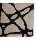 Etho By Nikki Chu Area Rug Nikki Chu by Jaipur Living Chandler Handmade Abstract Cream/ Black Area Rug (18 in. sample')