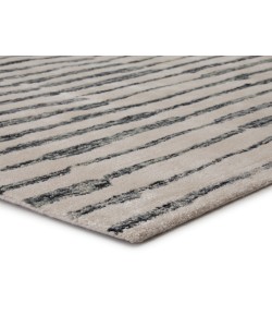 Nikki Chu By Jaipur Living Saville Handmade Abstract Cream / Slate Gray Enk13 Area Rug 9 ft. X 12 ft. Rectangle