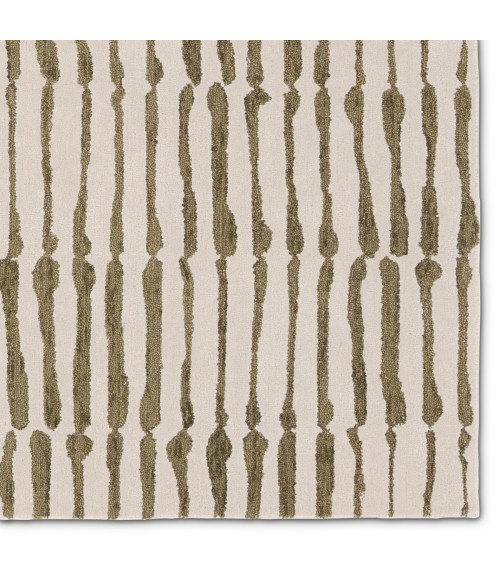 Nikki Chu Etho By Nikki Chu Green Enk17 18 In. Swatch Square Rug