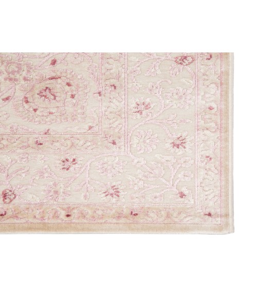 Jaipur Living Malo Medallion Pink/ White Area Rug (5'X7'6")