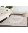 Jaipur Living Malo Medallion Pink/ White Area Rug (5'X7'6")