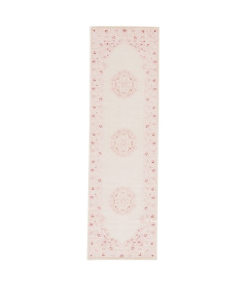 Jaipur Living Malo Medallion Pink/ White Runner Rug (2'6"X8')