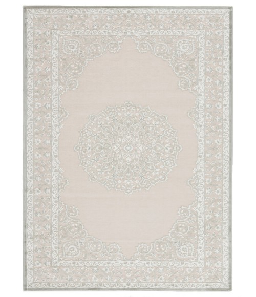 Jaipur Living Malo Medallion Gray/ White Area Rug (2'X3')