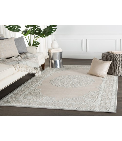 Jaipur Living Malo Medallion Gray/ White Area Rug (2'X3')