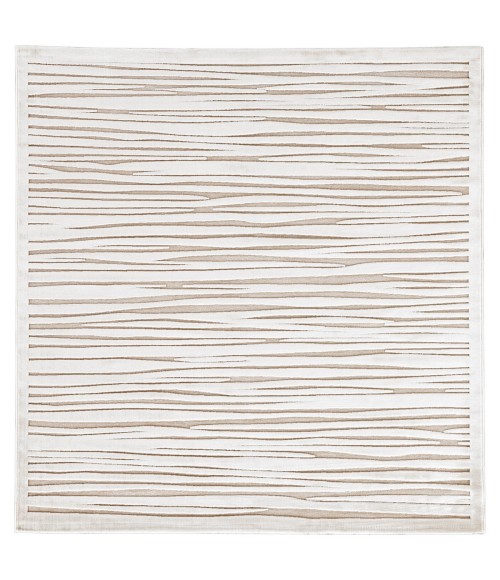 Jaipur Living Linea Abstract White Square Area Rug (6'X6')