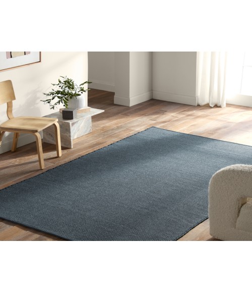 Jaipur Living Texel Handmade Solid Navy Area Rug 4'X6'