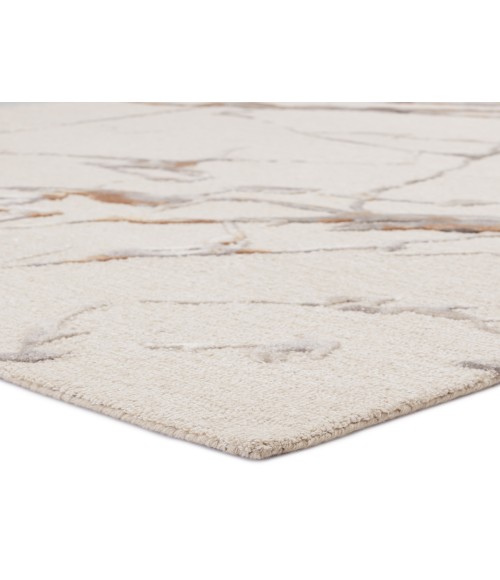 Jaipur Living Shattered Handmade Abstract Cream/ Gold Area Rug (5'X8')