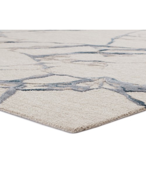 Jaipur Living Shattered Handmade Abstract Light Gray/ Slate Area Rug (5'X8')