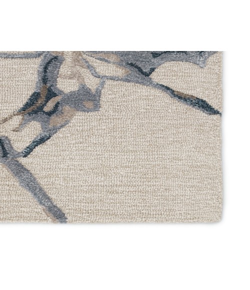 Jaipur Living Shattered Handmade Abstract Light Gray/ Slate Area Rug (5'X8')