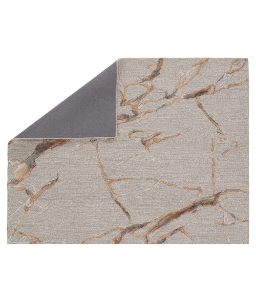 Jaipur Living Shattered Handmade Abstract Light Gray/ Gold Area Rug (5'X8')