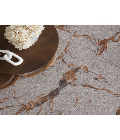 Jaipur Living Shattered Handmade Abstract Light Gray/ Gold Area Rug (5'X8')