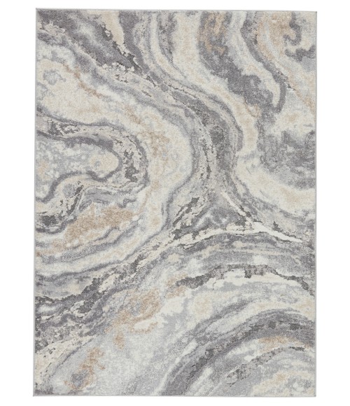 Ferris Area Rug Vibe by Jaipur Living Gatlin Abstract Gray/ Cream Runner Rug (3'X10')