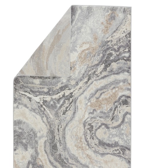 Ferris Area Rug Vibe by Jaipur Living Gatlin Abstract Gray/ Cream Runner Rug (3'X10')