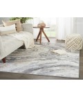 Ferris Area Rug Vibe by Jaipur Living Gatlin Abstract Gray/ Cream Runner Rug (3'X10')