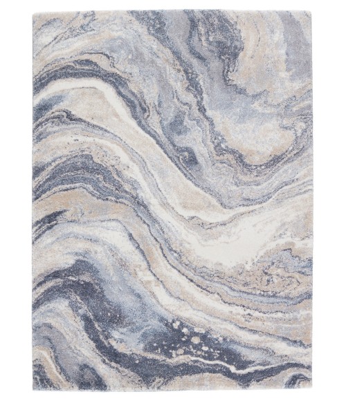 Ferris Area Rug Vibe by Jaipur Living Orion Abstract Blue/ Light Gray Runner Rug (3'X10')