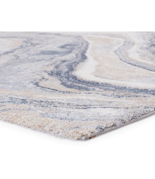 Ferris Area Rug Vibe by Jaipur Living Orion Abstract Blue/ Light Gray Runner Rug (3'X10')