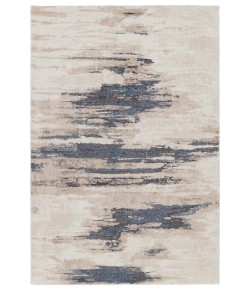 Vibe By Jaipur Living Yushan Abstract White/ Blue Frr08 Area Rug 5 ft. X 7 ft. 6 in. Rectangle