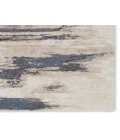 Vibe by Jaipur Living Yushan Abstract White/ Blue Runner Rug 3'X10'