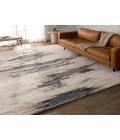 Vibe by Jaipur Living Yushan Abstract White/ Blue Runner Rug 3'X10'