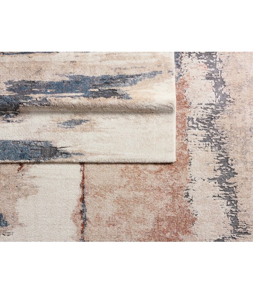 Vibe by Jaipur Living Yushan Abstract White/ Blue Runner Rug 3'X10'