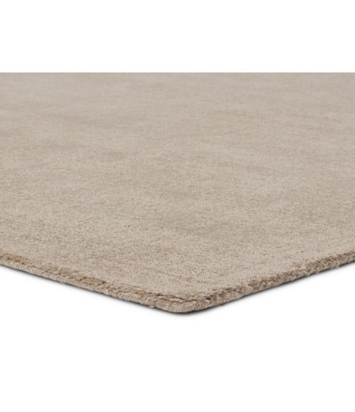 Jaipur Living Arcus Handmade Indoor/Outdoor Solid Taupe/ Cream Runner Rug 3'X8'