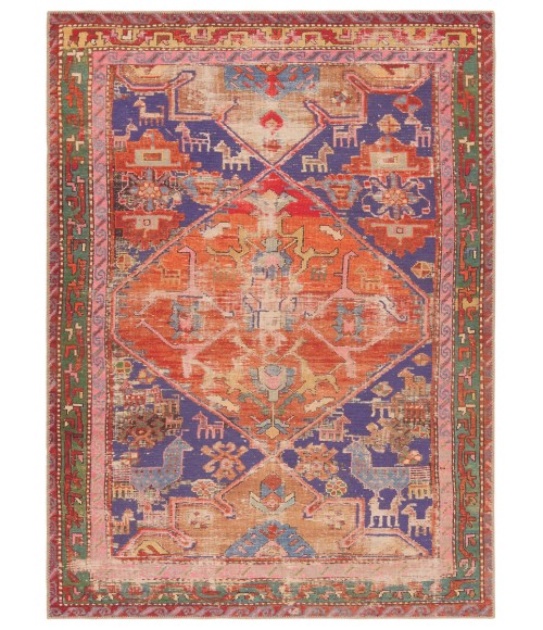 GAR02 Sancho Rug Vibe by Jaipur Living Sancho Medallion Orange/Purple Area Rug 8'X10'