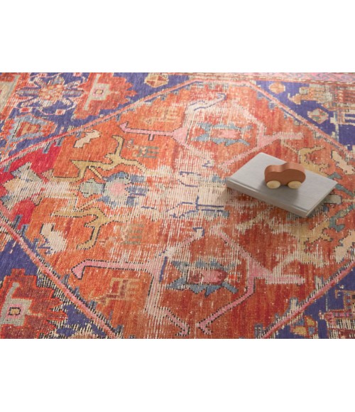 GAR02 Sancho Rug Vibe by Jaipur Living Sancho Medallion Orange/Purple Area Rug 8'X10'