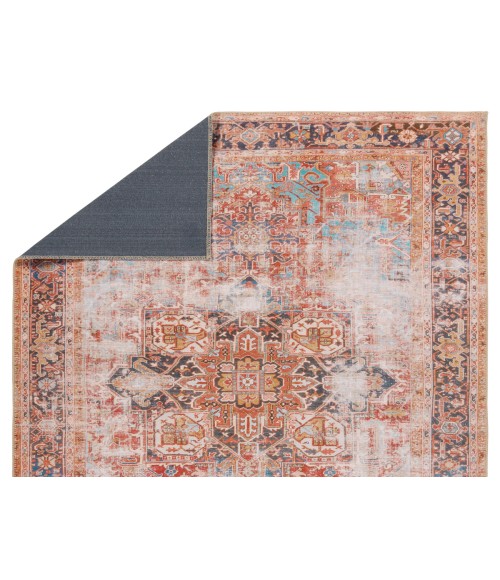 GAR03 Matias Rug Vibe by Jaipur Living Matias Medallion Rust/Navy Area Rug 5'X8'