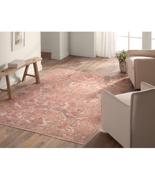 Vibe by Jaipur Living Elanor Medallion Pink/Purple Area Rug 4'X6'