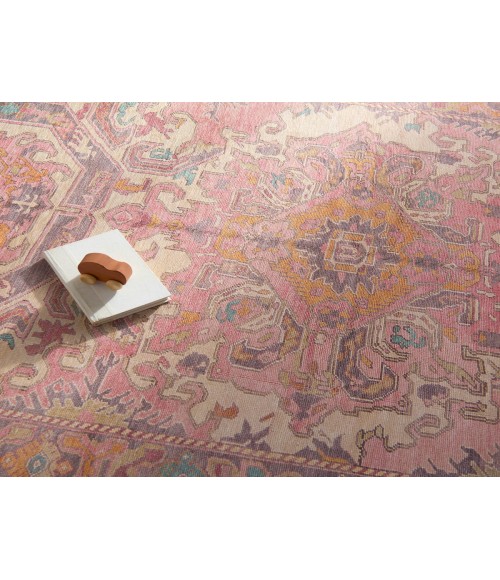 Vibe by Jaipur Living Elanor Medallion Pink/Purple Area Rug 4'X6'