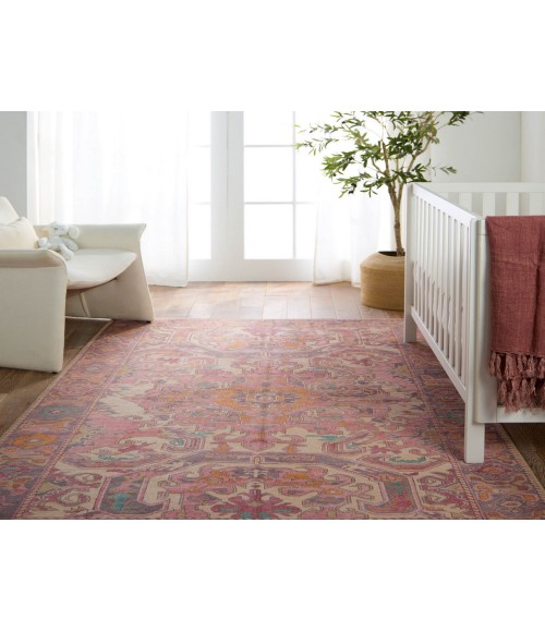 Vibe by Jaipur Living Elanor Medallion Pink/Purple Area Rug 4'X6'