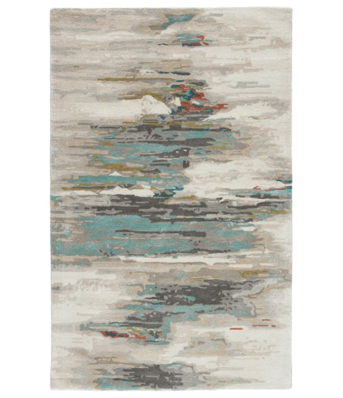 Jaipur Living Ryenn Handmade Abstract Gray/ Blue Area Rug (12'X18')