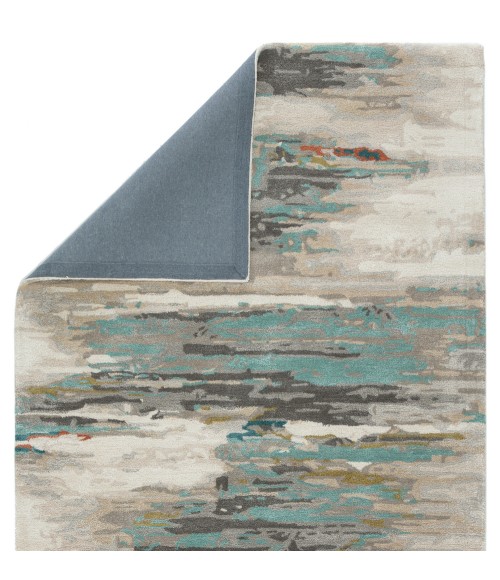 Jaipur Living Ryenn Handmade Abstract Gray/ Blue Area Rug (12'X18')