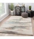 Jaipur Living Ryenn Handmade Abstract Gray/ Blue Area Rug (12'X18')