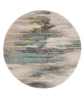 Jaipur Living Ryenn Handmade Abstract Gray/ Blue Round Area Rug 6' RND