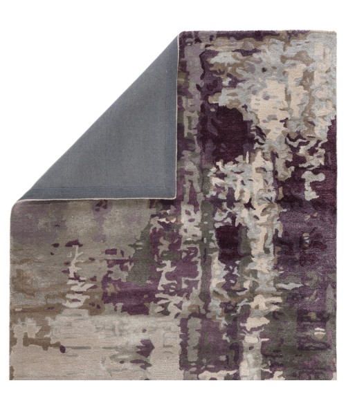 Jaipur Living Matcha Handmade Abstract Gray/ Purple Area Rug (5'X8')