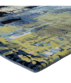 Jaipur Living Matcha Handmade Abstract Blue/ Green Ges10 Area Rug 8 ft. X 11 ft. Rectangle