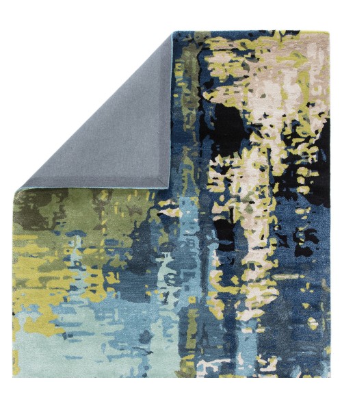 Jaipur Living Matcha Handmade Abstract Blue/ Green Area Rug (5'X8')