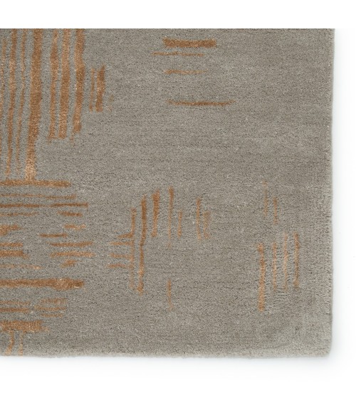 Jaipur Living Banister Handmade Geometric Gray/ Gold Area Rug (2'X3')