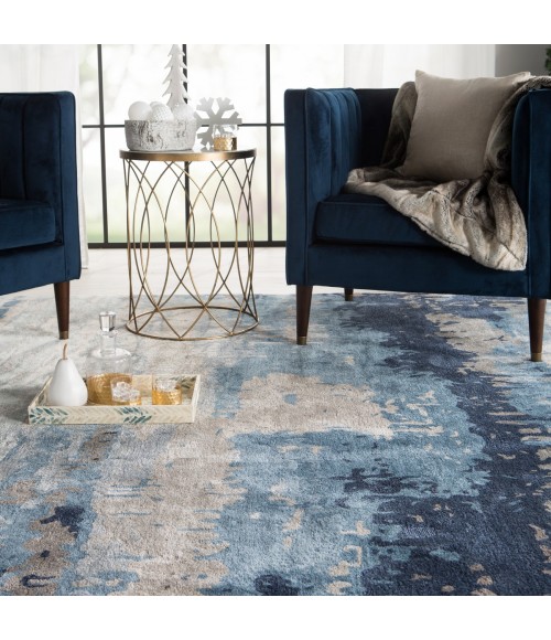 Jaipur Living Benna Handmade Abstract Blue/ Gray Area Rug (8'X11')