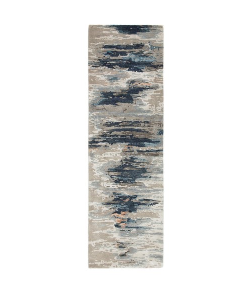 Genesis Area Rug Jaipur Living Ryenn Handmade Abstract Blue/ Pink Runner Rug (3'X10')