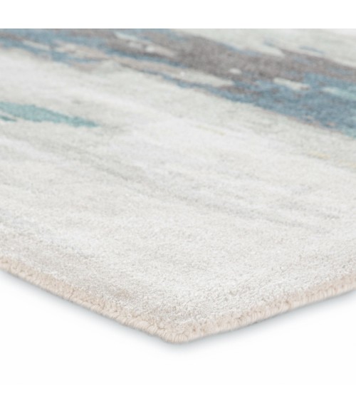Jaipur Living Ryenn Handmade Abstract Teal/ Gray Area Rug (10'X14')