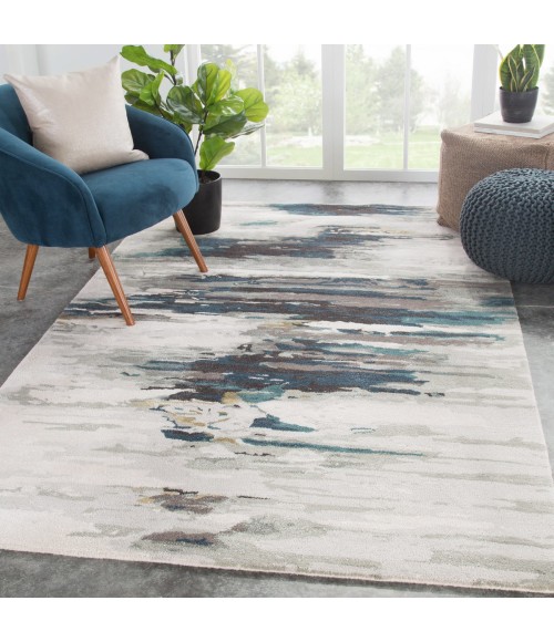 Jaipur Living Ryenn Handmade Abstract Teal/ Gray Area Rug (10'X14')