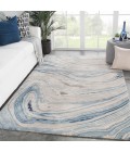 Jaipur Living Atha Handmade Abstract Blue/ Gray Area Rug (9'X13')