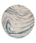 Genesis Area Rug Jaipur Living Atha Handmade Abstract Blue/ Gray Round Area Rug (8'X8')